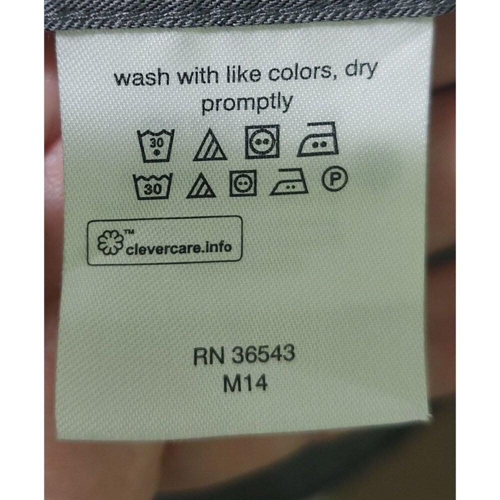 Michael Kors Mens Slim Fit Dress Shirt Size L 16 34/35 Drk Gray With Subtle Dots - Picture 9 of 9